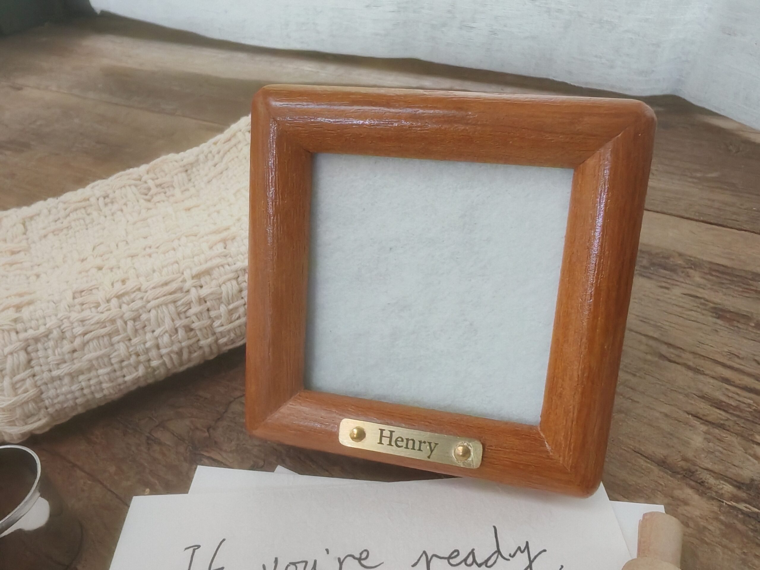 Furever Light solid wood keepsake frame