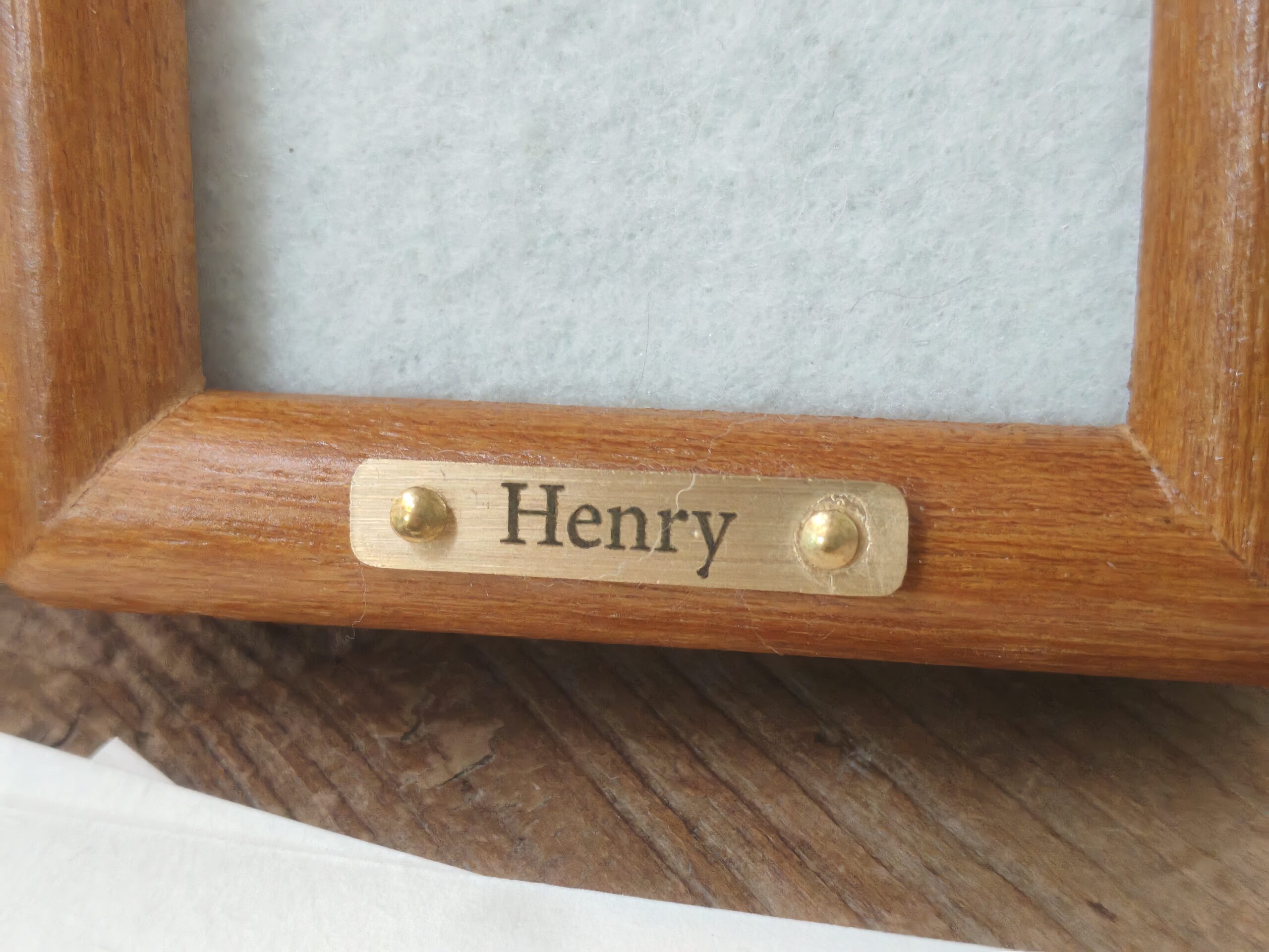 Personalized metal name tag for Furever Light